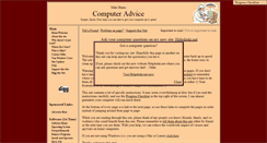 Desktop Screenshot of computeradvice.mikebinns.net