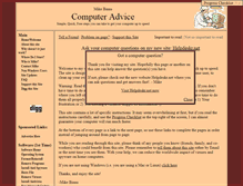 Tablet Screenshot of computeradvice.mikebinns.net
